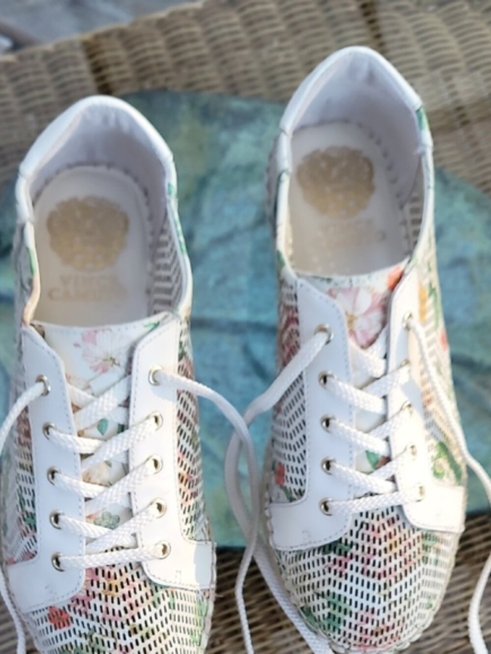 Vince Camuto Joellan Floral Jute Platform Sneakers boho-chic, cottagecore, beach - Picture 7 of 13